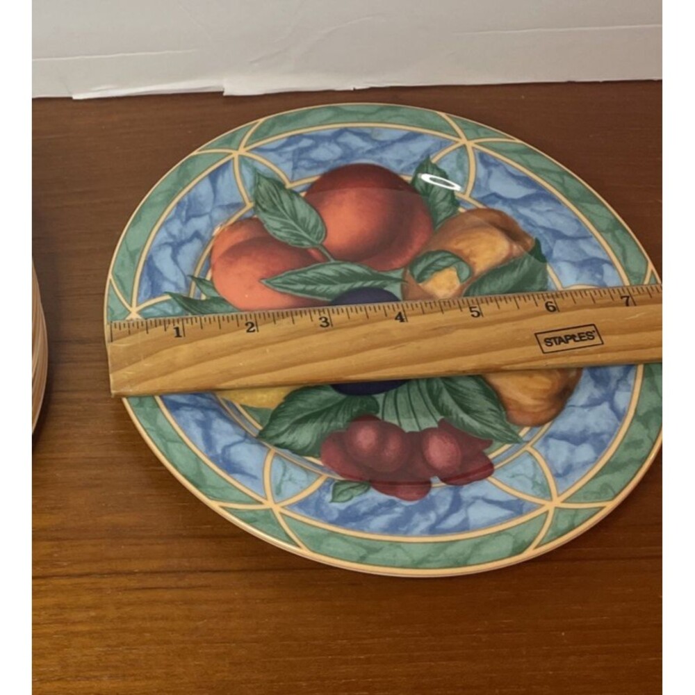 Victoria Beale FORBIDDEN FRUIT 9024 Salad Dessert Plate Porcelain Set 7.5”